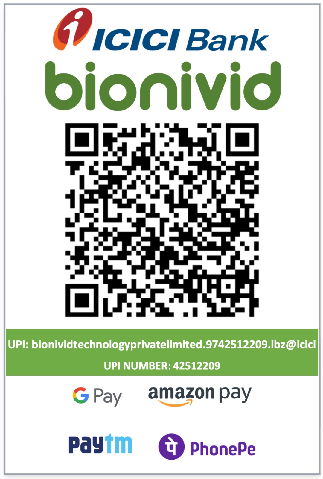 Online Payment – Bionivid